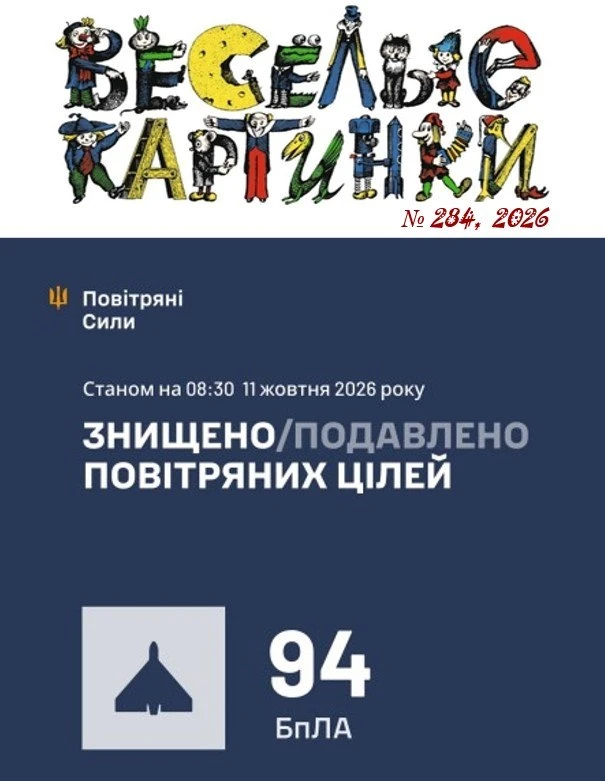 Веселые Картинки от ППО 😂116🚀 (~250 за сутки) и 255 УМПК.