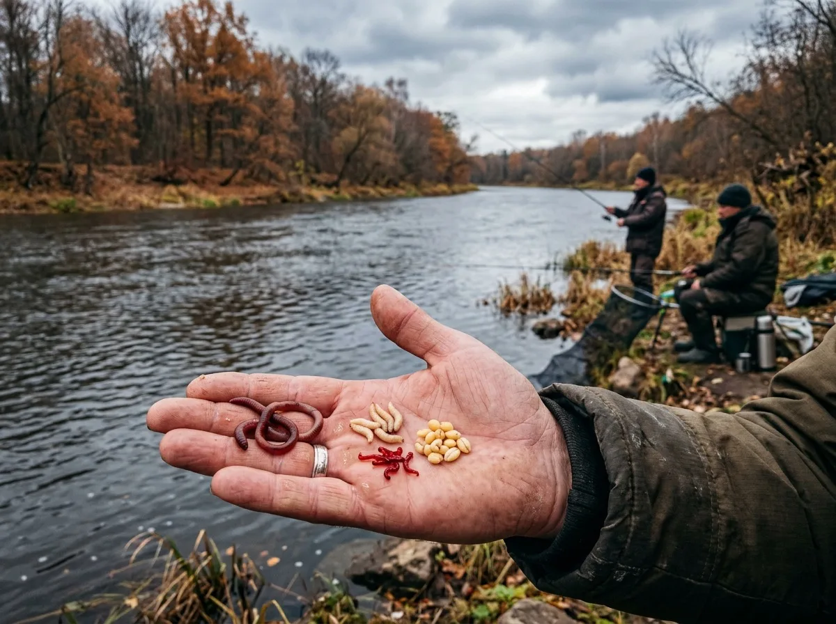 🍂 На что ловить мирную рыбу поздней осенью? Разбираем лучшие наживки.