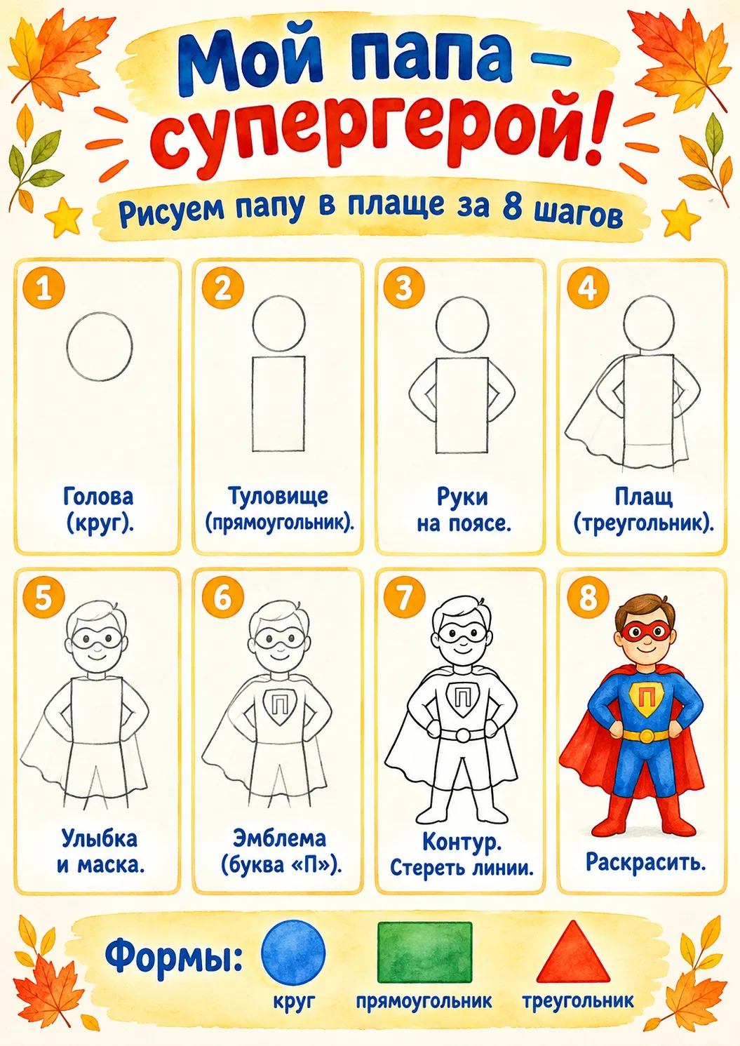 🤗Скоро! Всероссийский день отца! Идеи для творчества!✂️