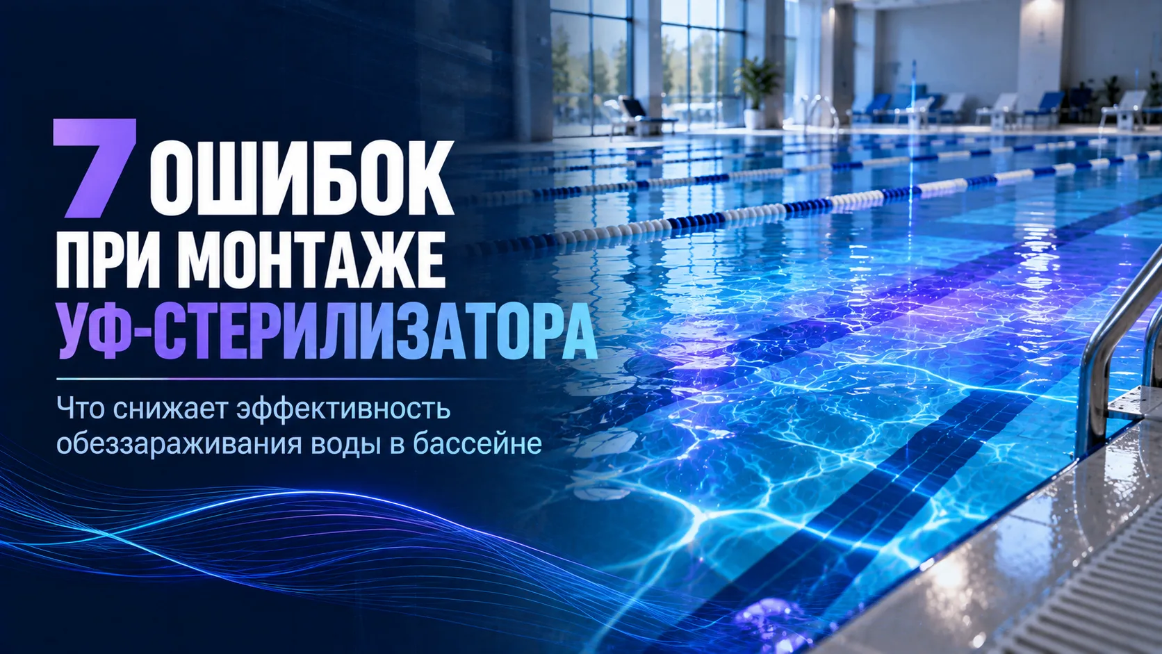 🏊 7 ошибок при монтаже УФ-стерилизатора для бассейна