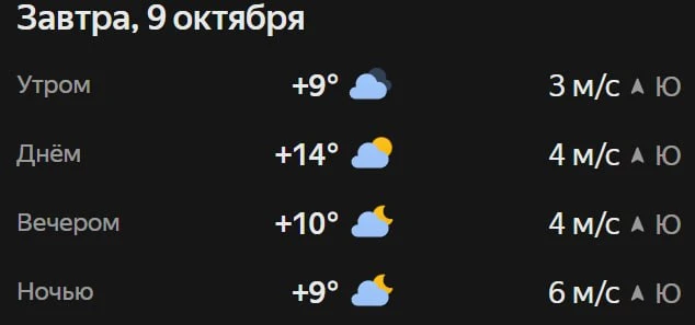 Прогноз погоды☀️