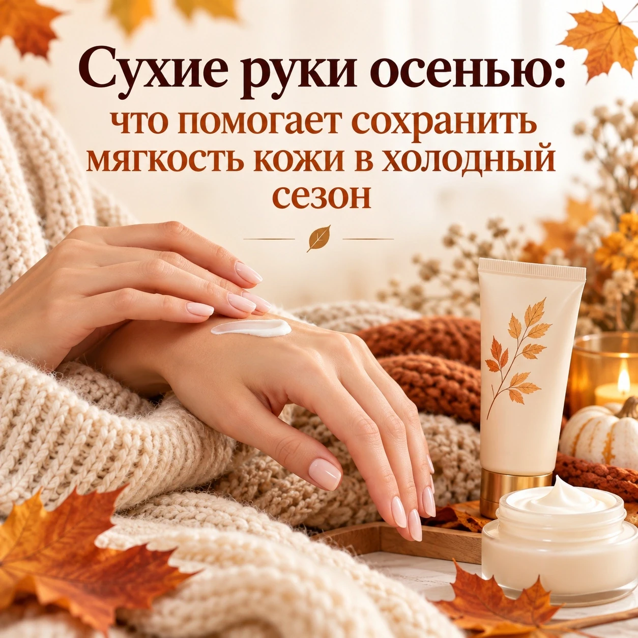 🧴 Сухие руки осенью: что помогает сохранить мягкость кожи в холодный сезон