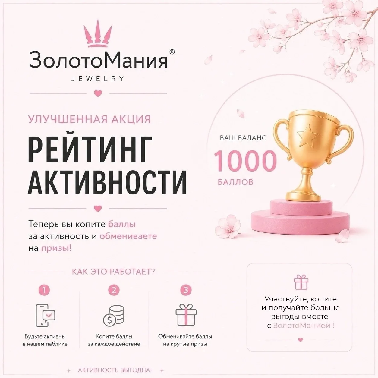 🚀 Рейтинг активности в «ЗолотоМании» — в ТОПе! 🚀