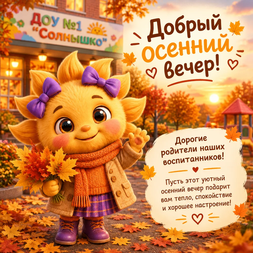 Добрый вечер, уважаемые родители! 🦁✨