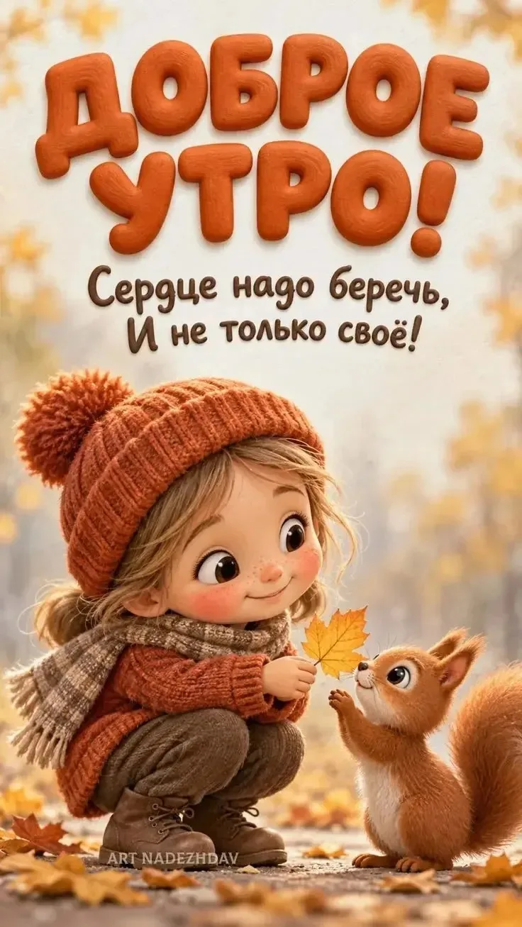 Всем доброго осеннего утречка☕🍁 А мы сидим дома и ждём врача. У Ани пока, вроде, темпе...