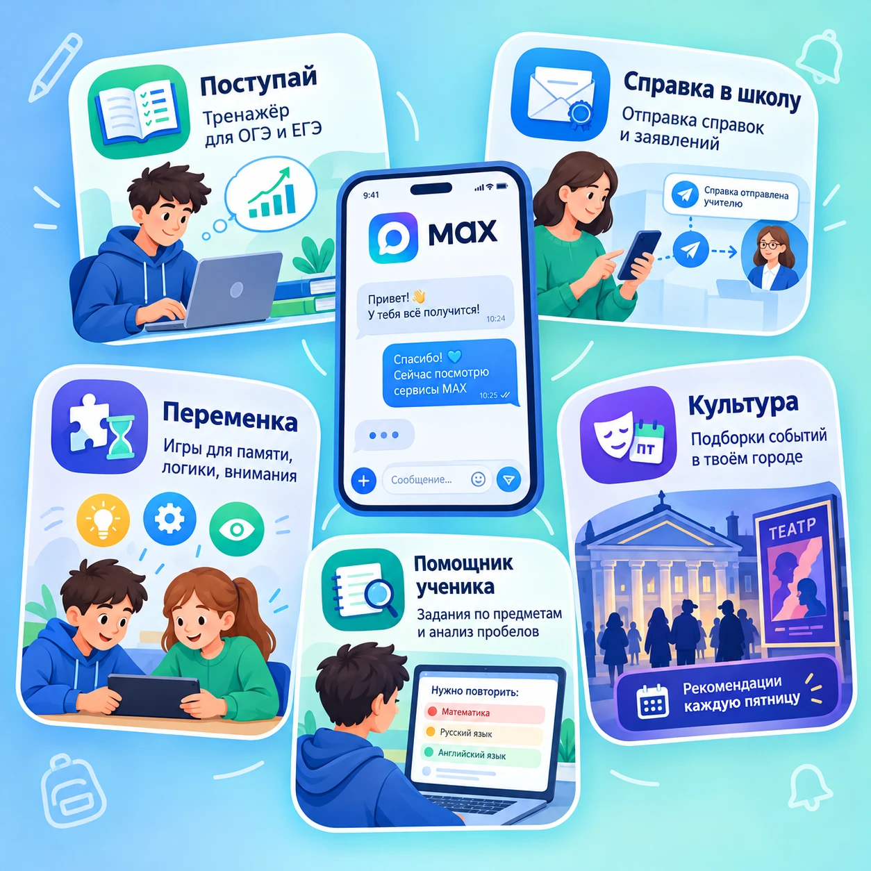Рассказываем о полезных сервисах для школьников, педагогов и родителей, которые доступн...