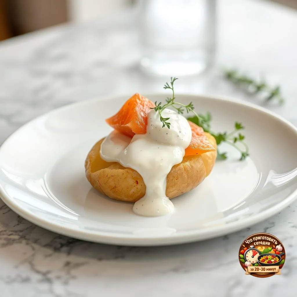 🍽️ Картофель с лососем и сливками