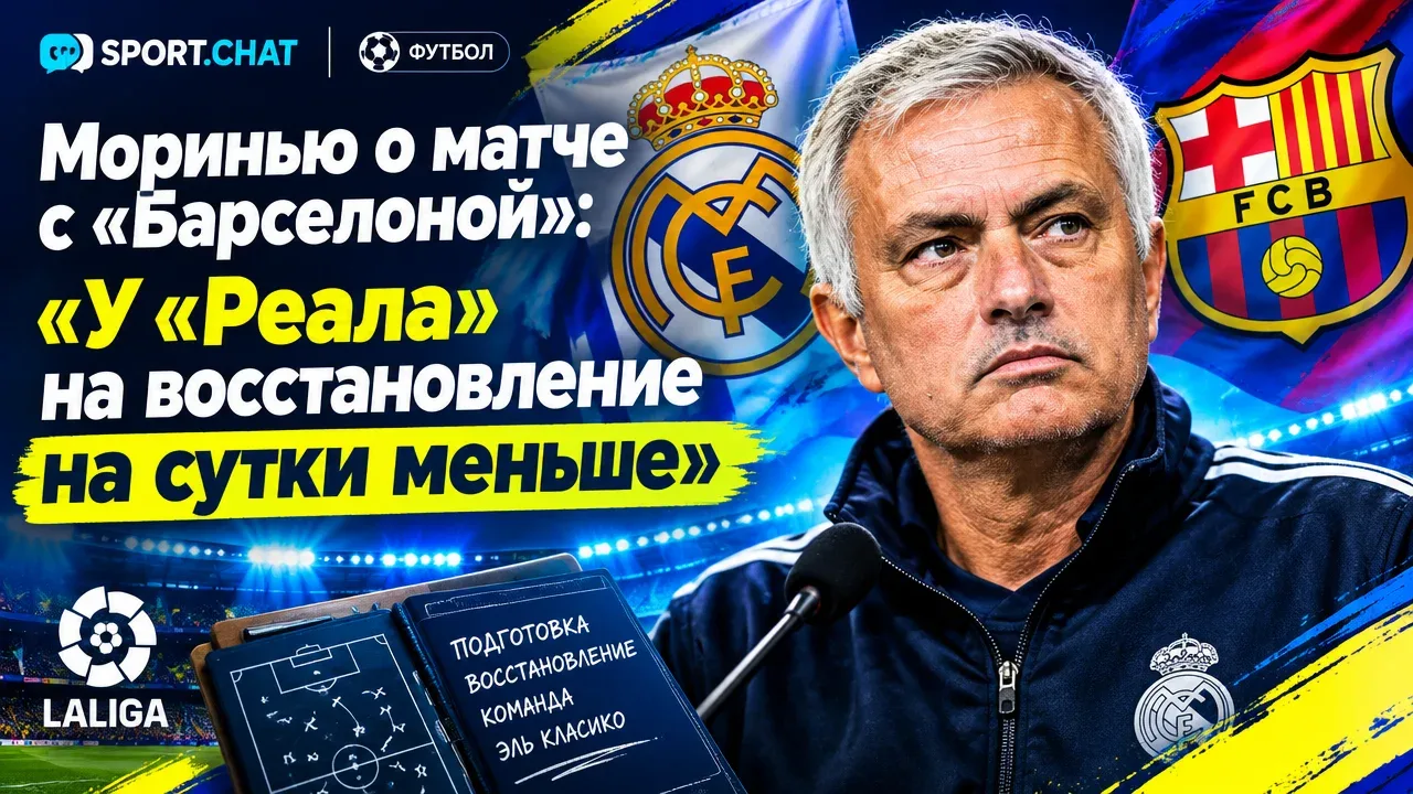 Моуринью о матче с «Барселоной»: «У «Реала» на восстановление на сутки меньше»