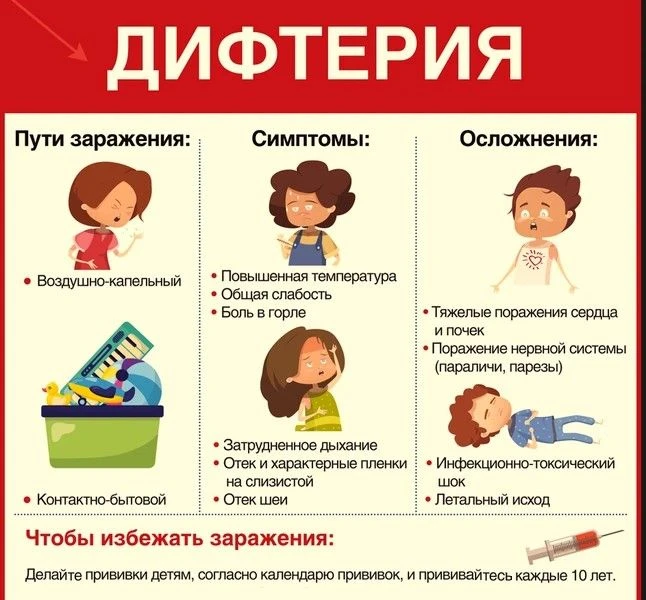 🦠Дифтерия: почему об этой опасности часто забывают и как защитить семью?