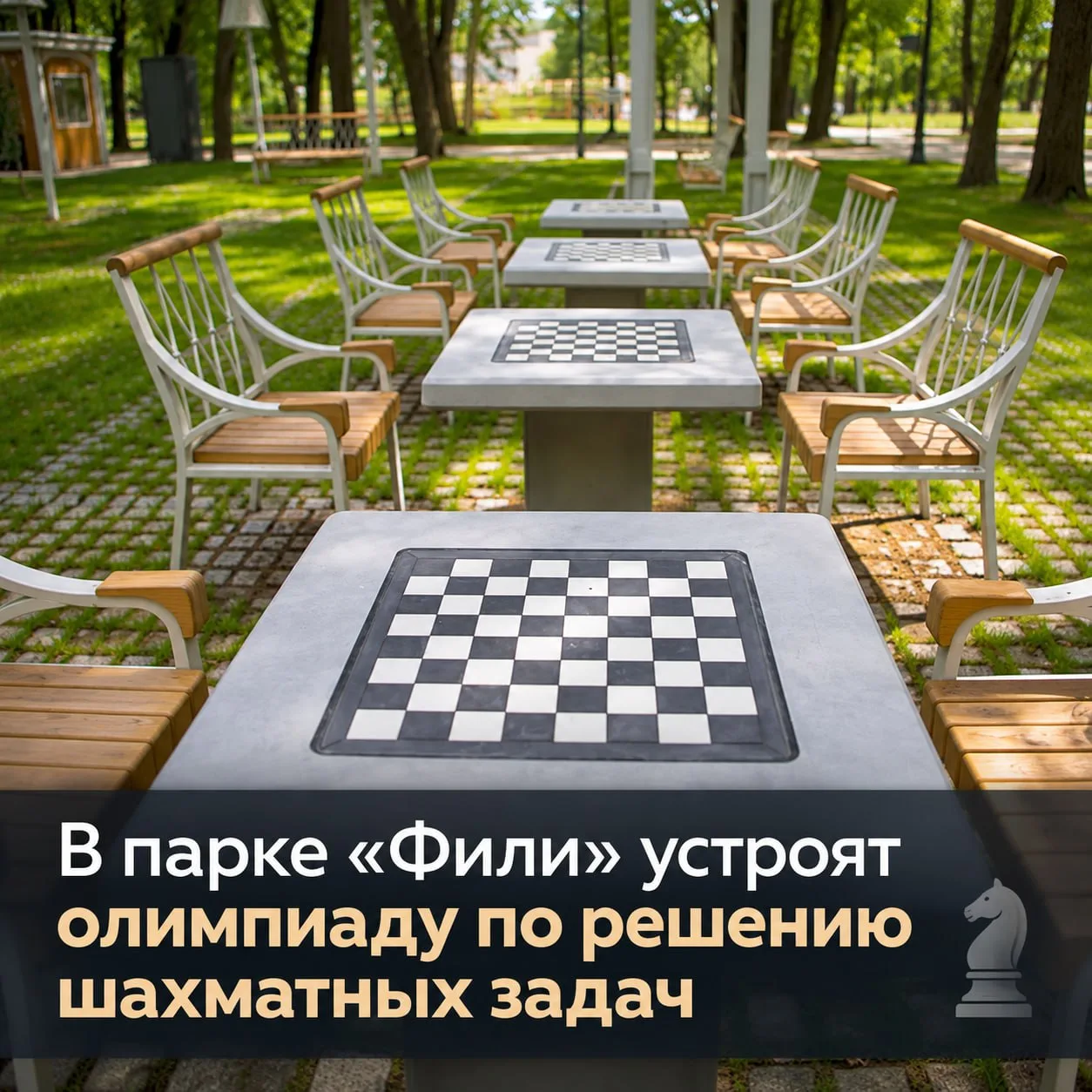 ♟ В детском парке «Фили» устроят олимпиаду по шахматам.