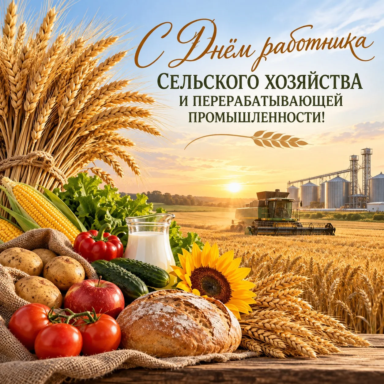 🌾🚜 С Днём работника сельского хозяйства и перерабатывающей промышленности! 🌻