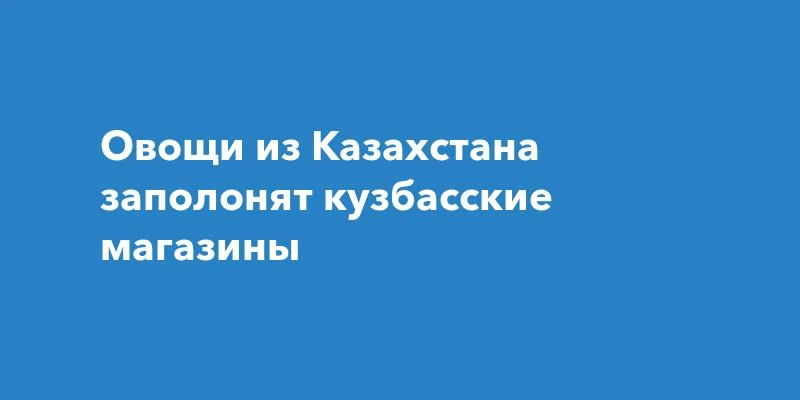 В Кузбасс привезли 153 тонны овощей из Казахстана. Партия поступила в Кемерово 6 и 7 ок...