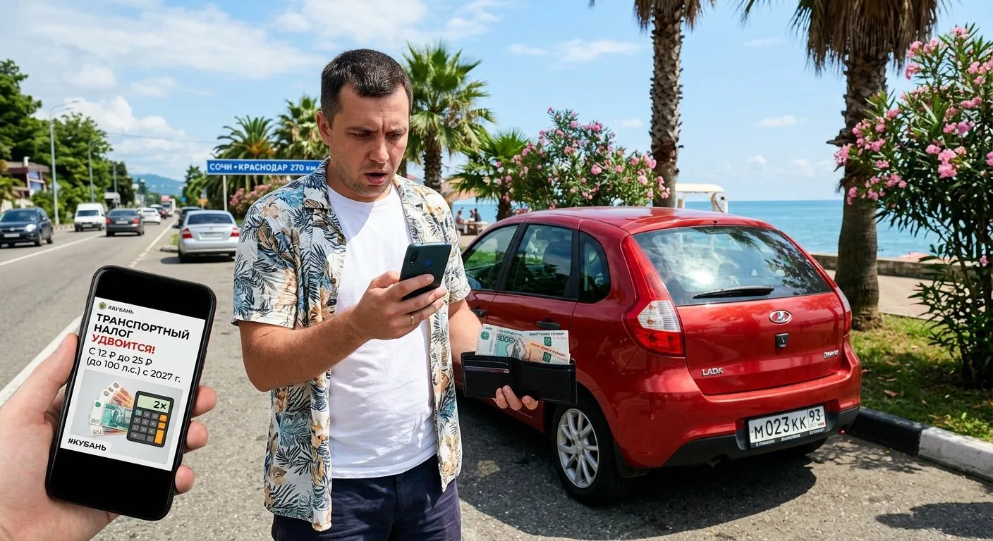 Транспортный налог планируют поэтапно повысить на Кубани