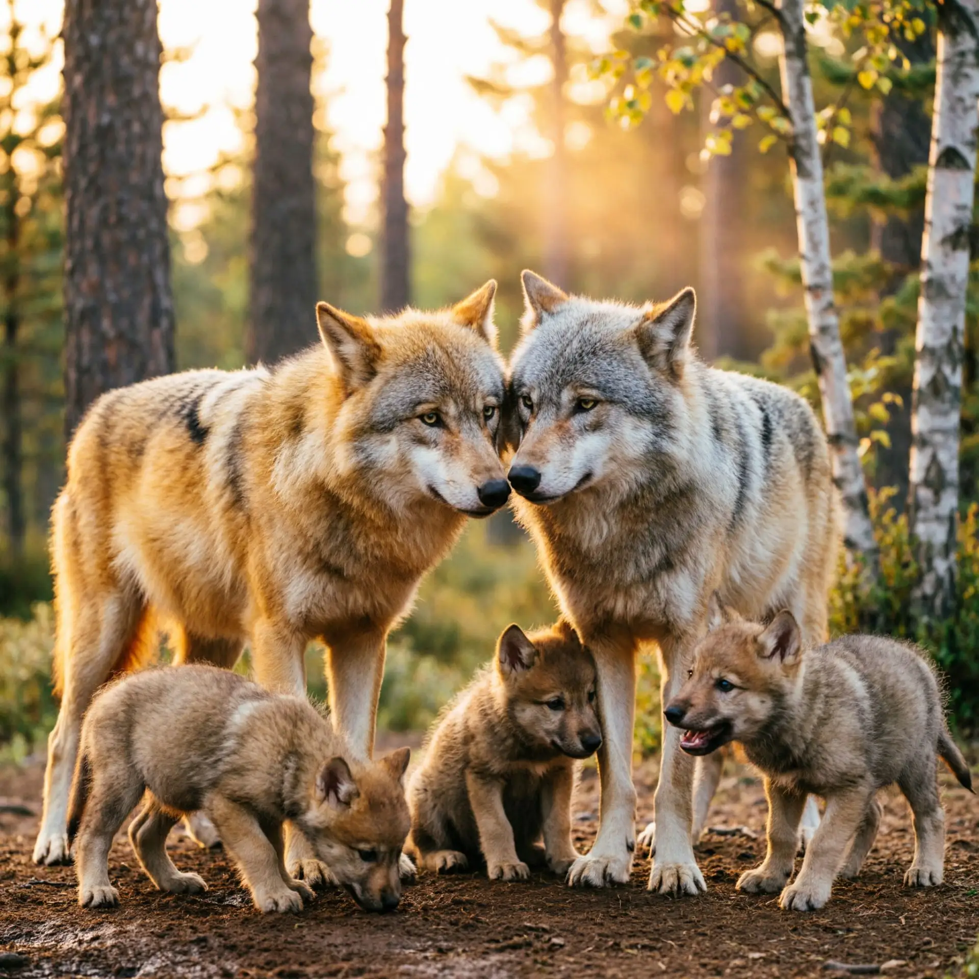 🐺 Знаете ли вы, что волки — одни из самых верных созданий в природе?
