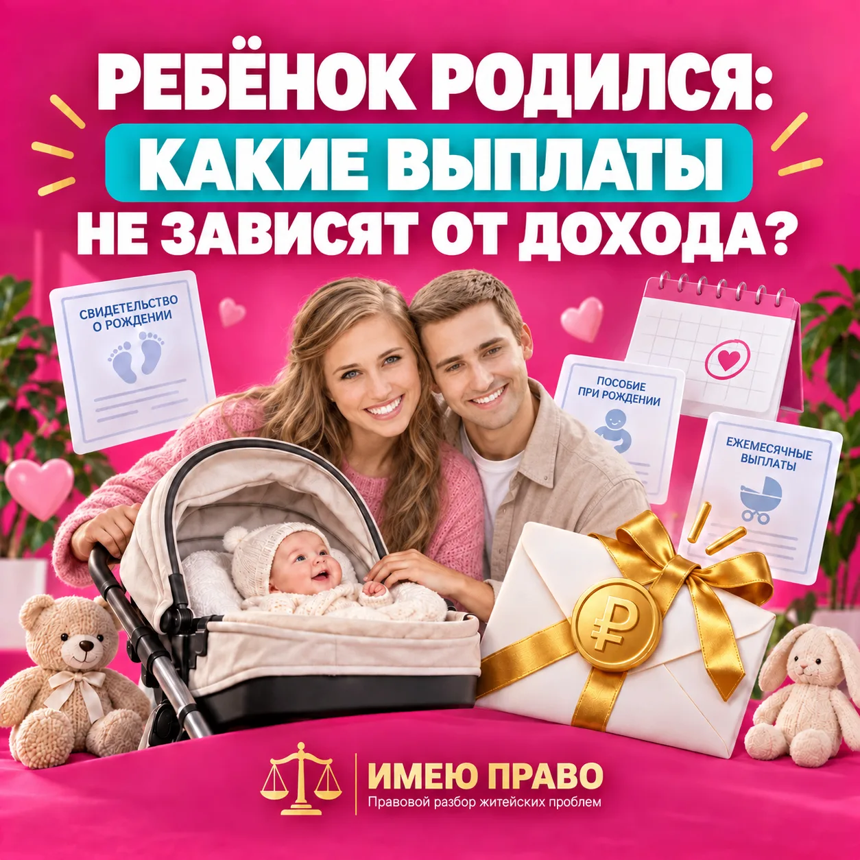 👶 ВЫ ЖДЁТЕ РЕБЁНКА ИЛИ ОН УЖЕ РОДИЛСЯ? ВАМ ПОЛОЖЕНЫ ЭТИ ВЫПЛАТЫ
