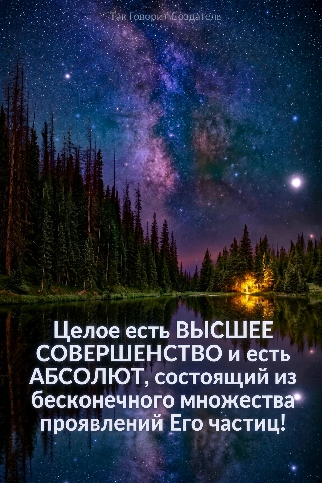 ТАК ГОВОРИТ СОЗДАТЕЛЬ!  🙏❤