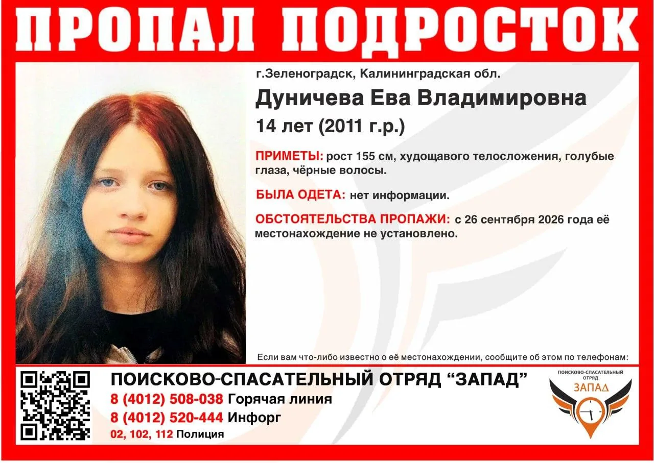 В Зеленоградске (Калининградская обл.) пропали подростки: