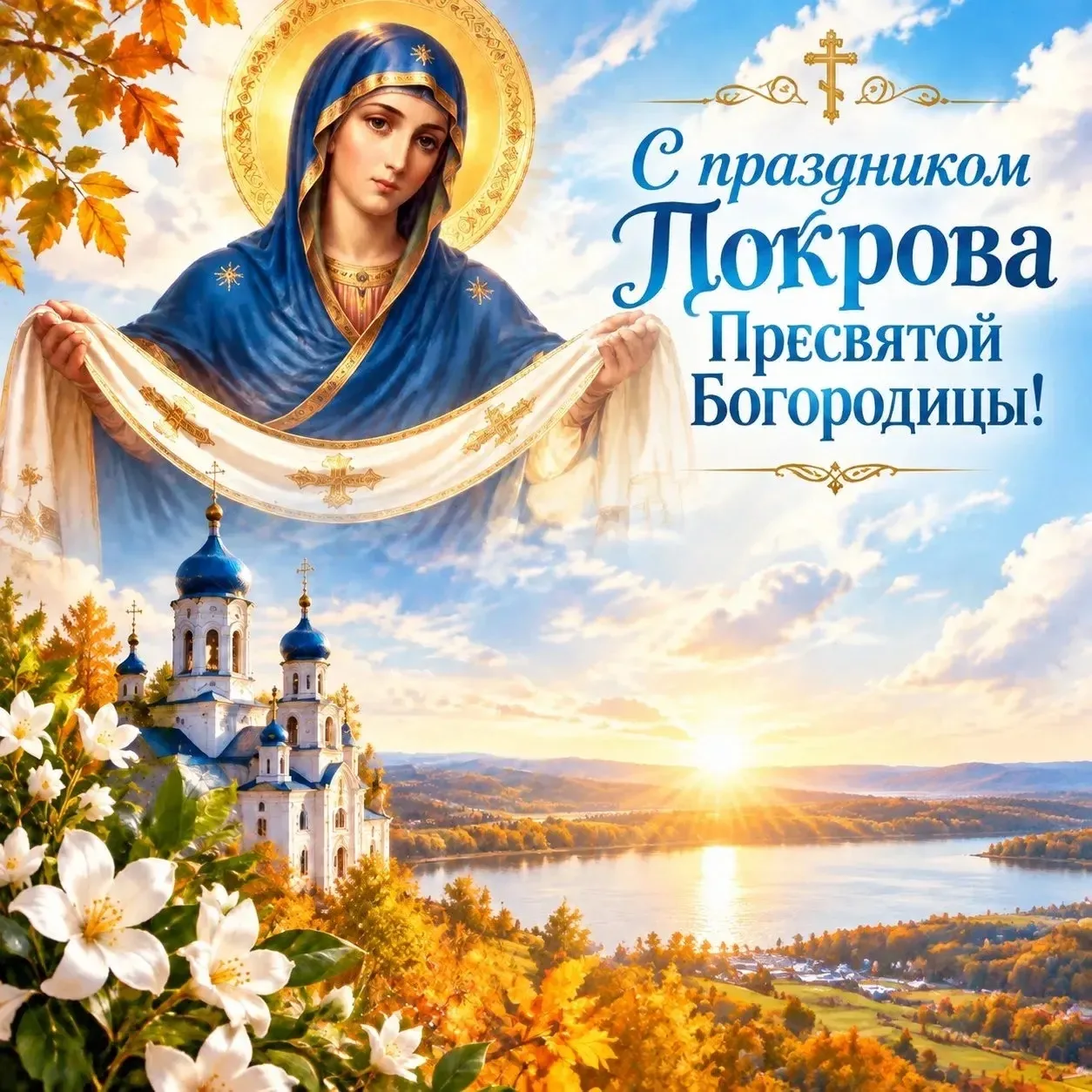От всей души поздравляю всех православных с великим и светлым праздником Покрова Пресвя...
