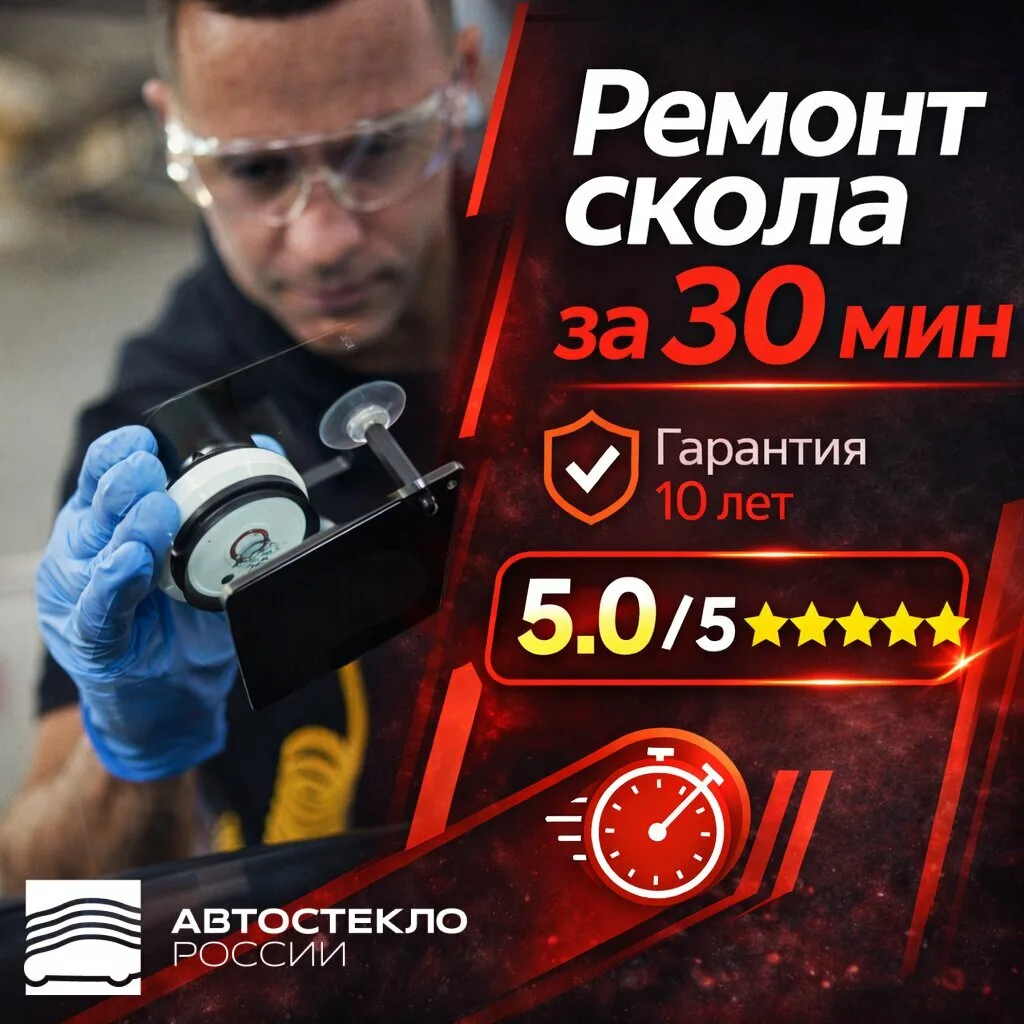 Замена и ремонт автостекол за 1 час