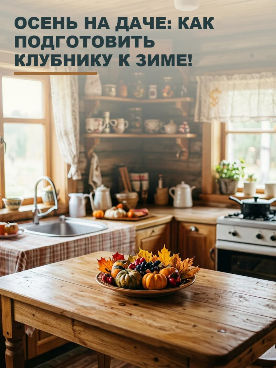 ОСЕНЬ НА ДАЧЕ: КАК ПОДГОТОВИТЬ КЛУБНИКУ К ЗИМЕ!