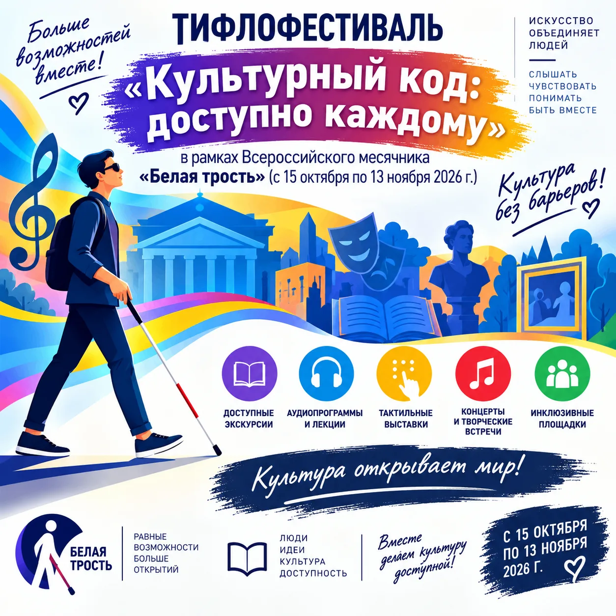 Тифлофестиваль «Культурный код: доступно каждому»