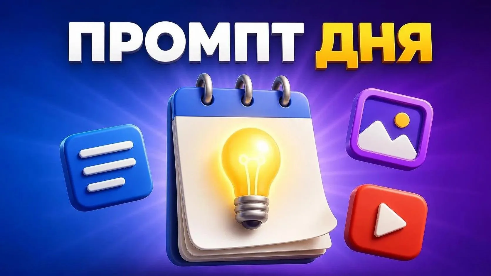 «Промпт дня» — готовый промпт для БОТУБИ с примером результата и настройками: скопирова...