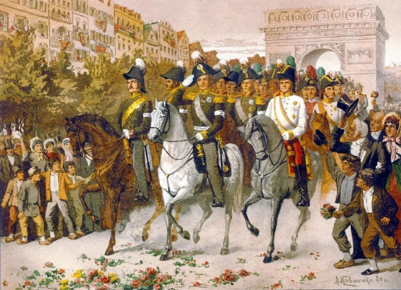 🖼 Картина недели. Алексей Кившенко. Вступление русских войск в Париж в 1814 Году. 1880
