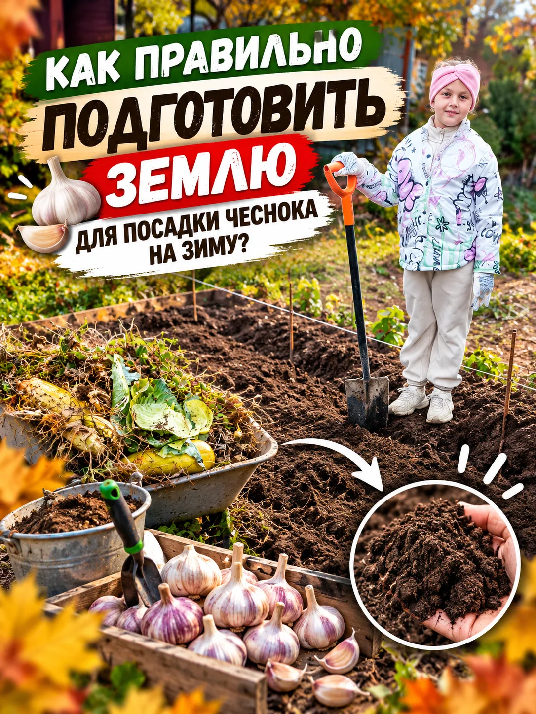 🧄 Как правильно подготовить землю для посадки чеснока на зиму?