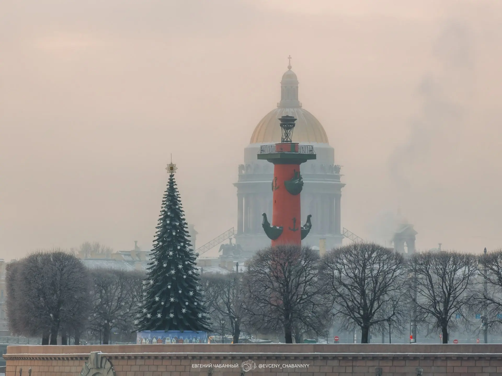 Зима в Питере.