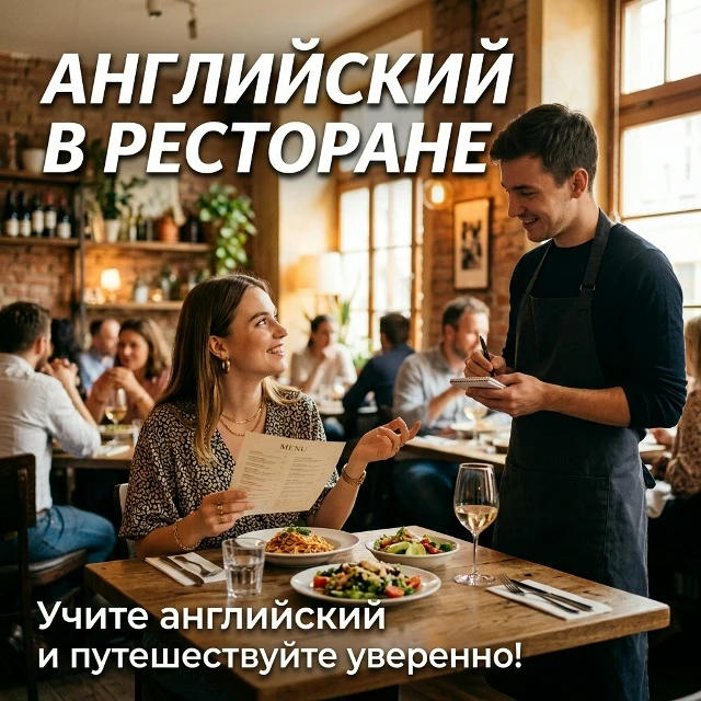 🍽 АНГЛИЙСКИЙ В РЕСТОРАНЕ