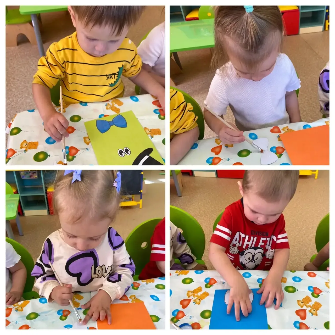 Ребята 👧🏼🧒🏻 из группы «Светлячки» 🪲 подготовили открытки ко Дню отца!💌