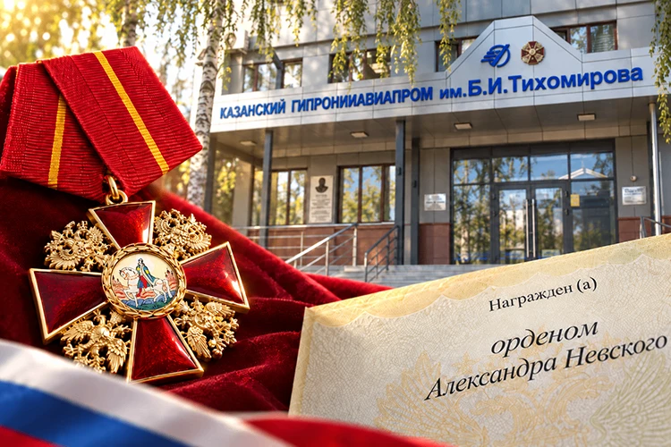 Казанский Гипронииавиапром им. Б.И. Тихомирова удостоен одной из высших наград России —...