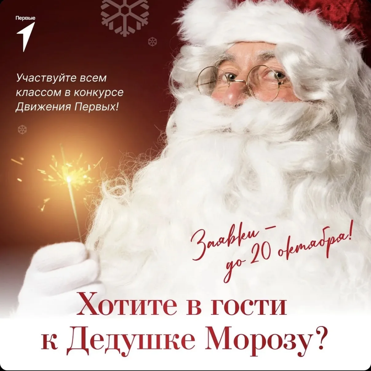 Хотите в гости к Дедушке Морозу в Великий Устюг? Участвуйте в конкурсе от Движения Первых!