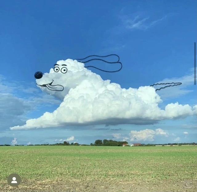☁️ Ставьте 👍, если тоже всегда видите зверушек на небе...