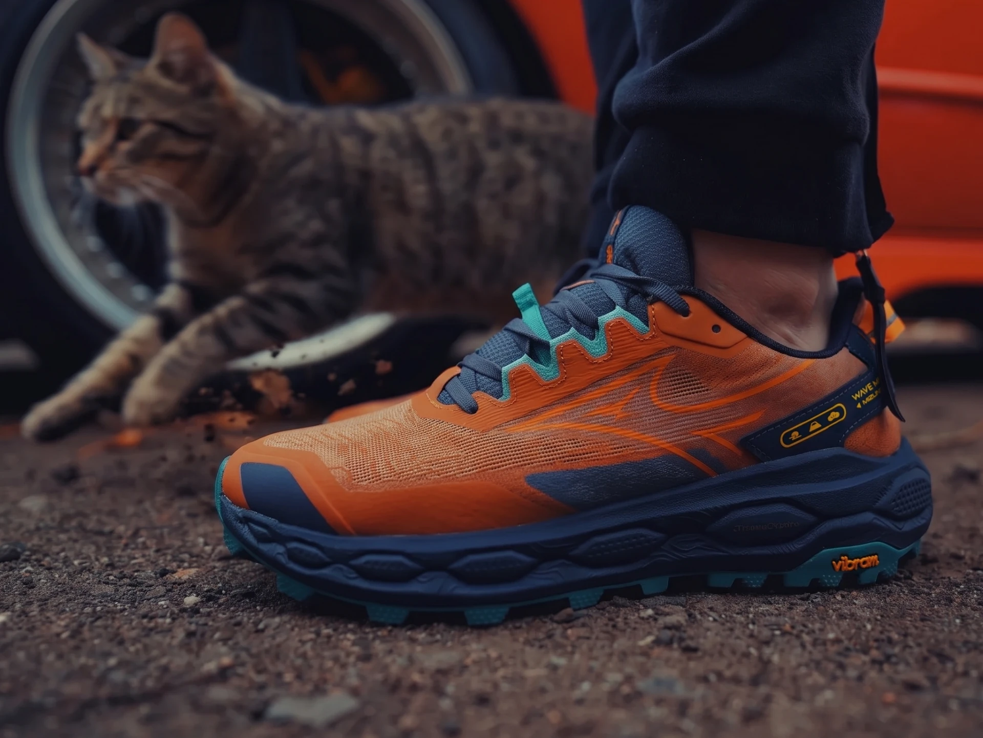 Зацепил себе вторые Mizuno Wave Mujin 11. Чисто лютый апельсин!