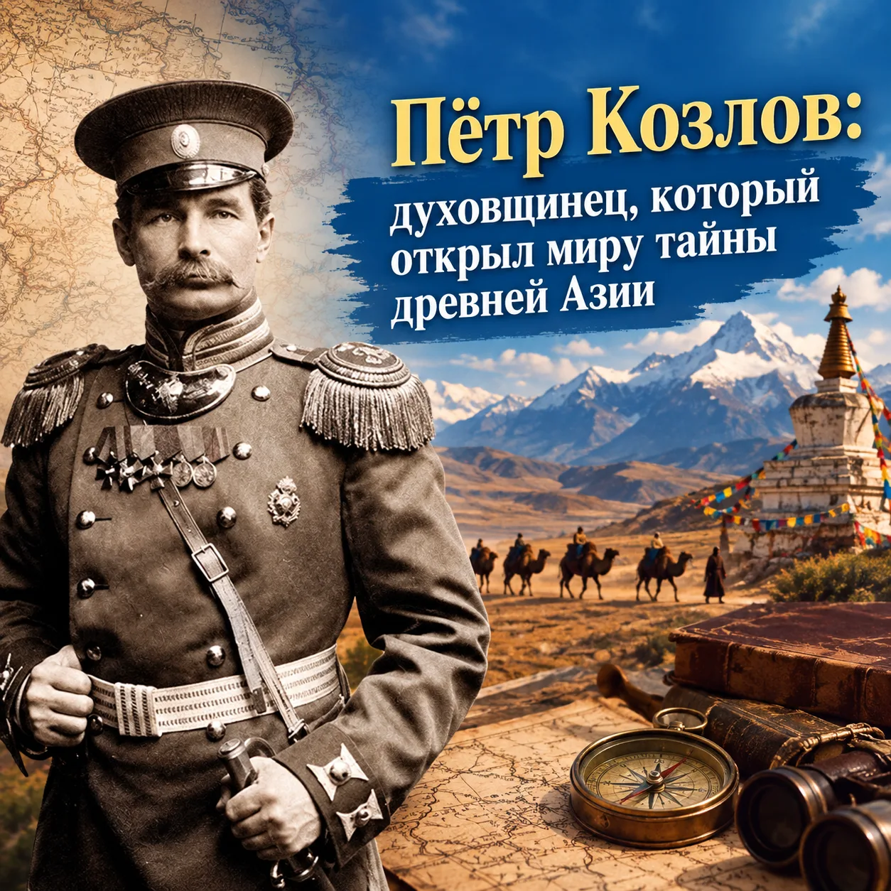 15 октября — день рождения Петра Кузьмича Козлова, выдающегося путешественника, географ...