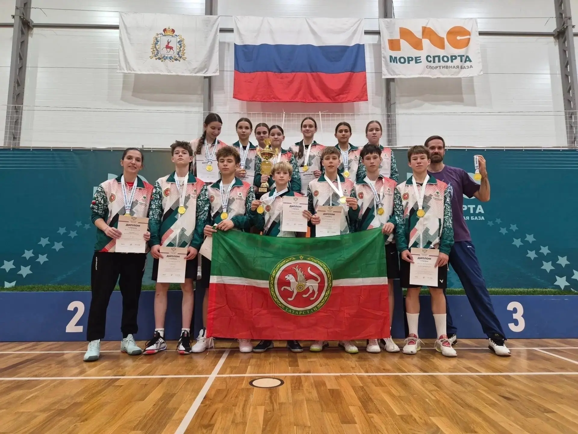 Сборная Татарстана — победитель Первенства России по бадминтону 🏸