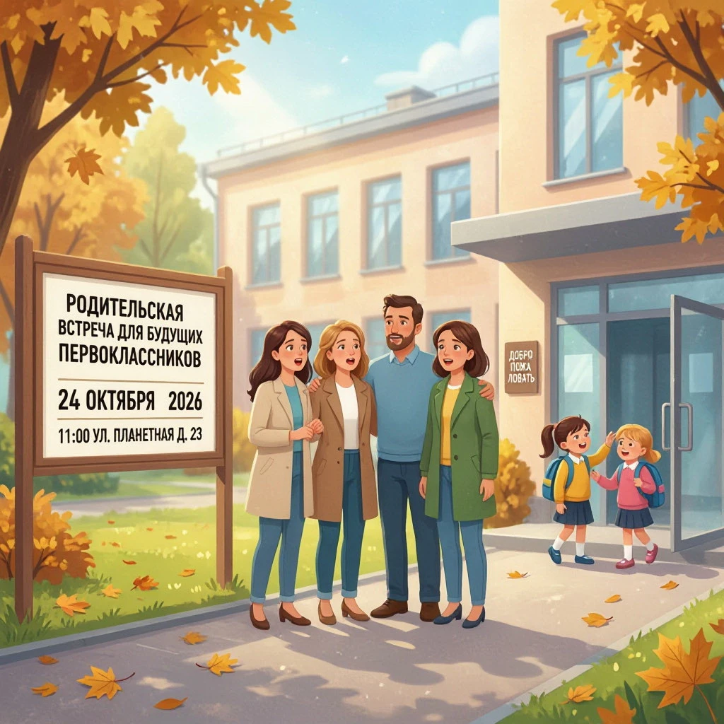 🎉 Приглашаем родителей будущих первоклассников на встречу! 🎉