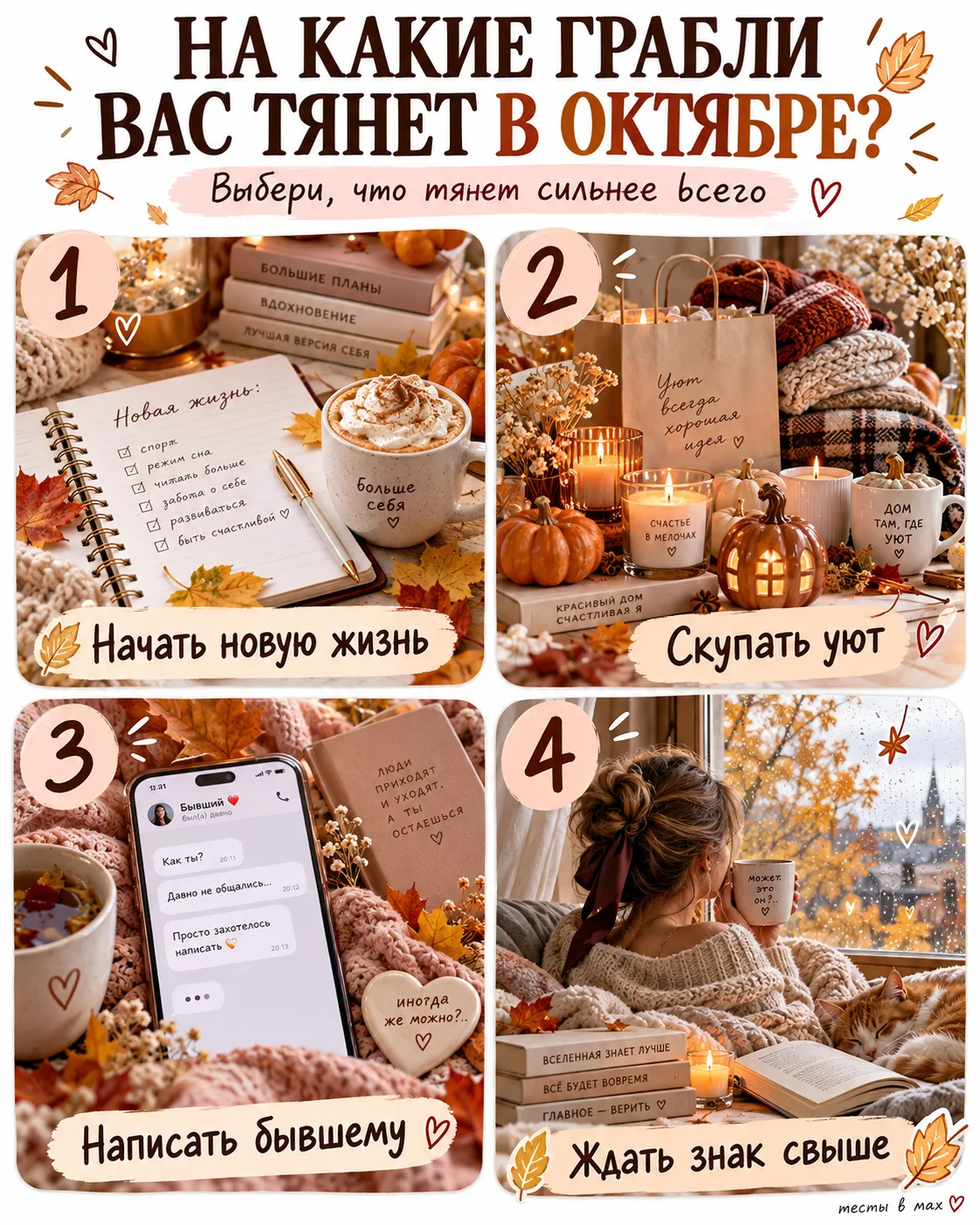 🤗На какие грабли вас тянет в октябре?