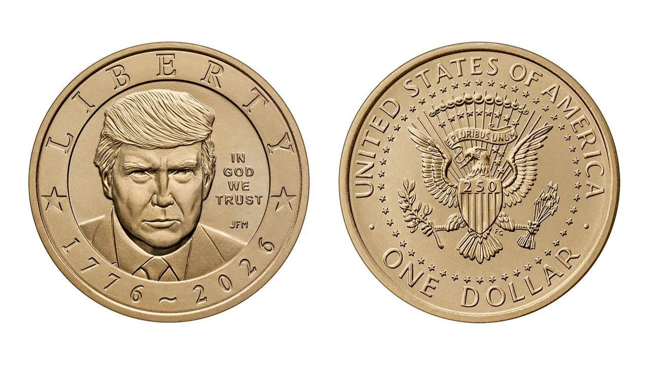 Монетный двор установил рекорд продаж благодаря монете с изображением Трампа, заявляет ...