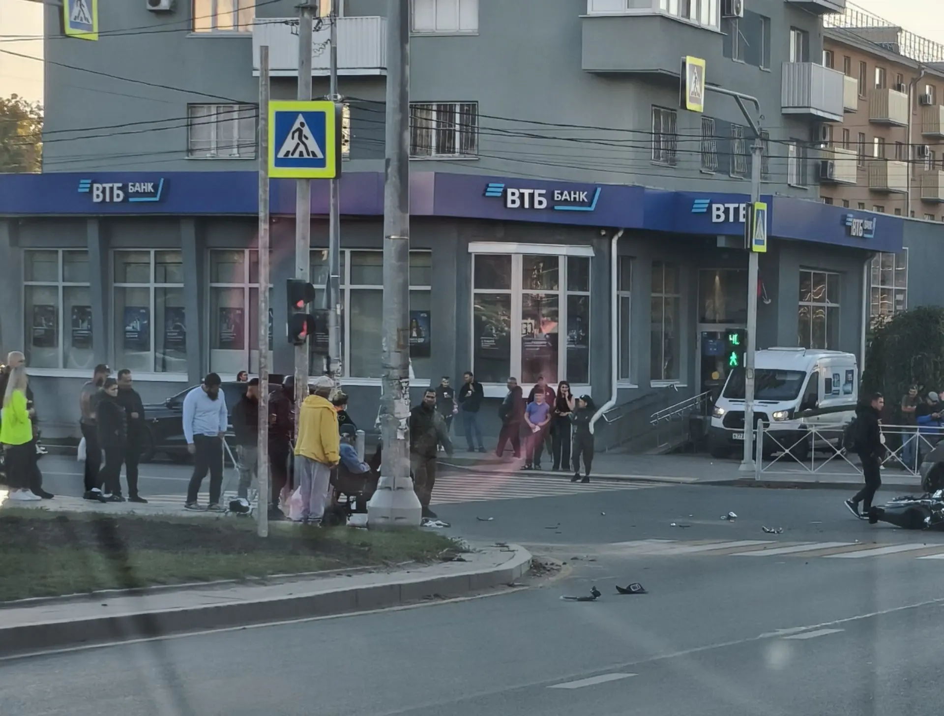 ДТП на доме связи, сбили мотоциклиста.