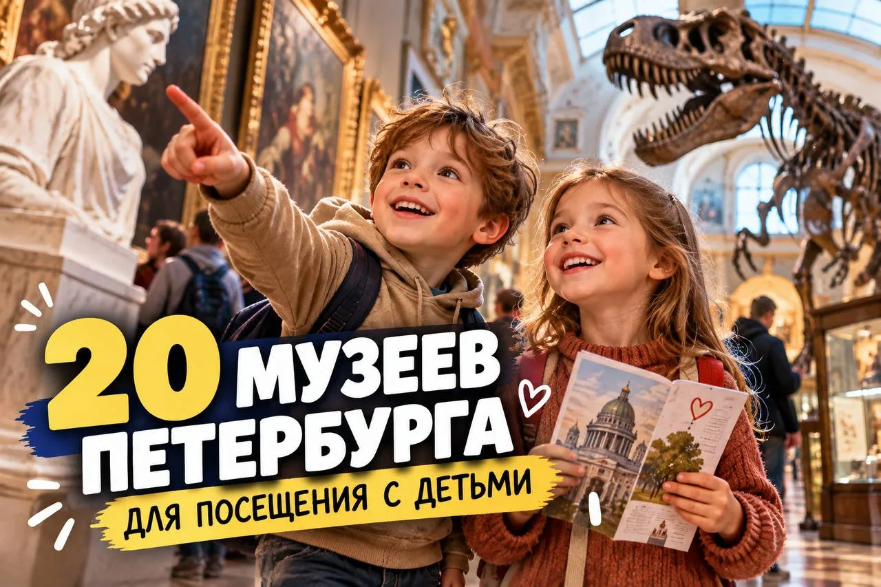 🏛 20 музеев Петербурга, в которые стоит сходить с детьми