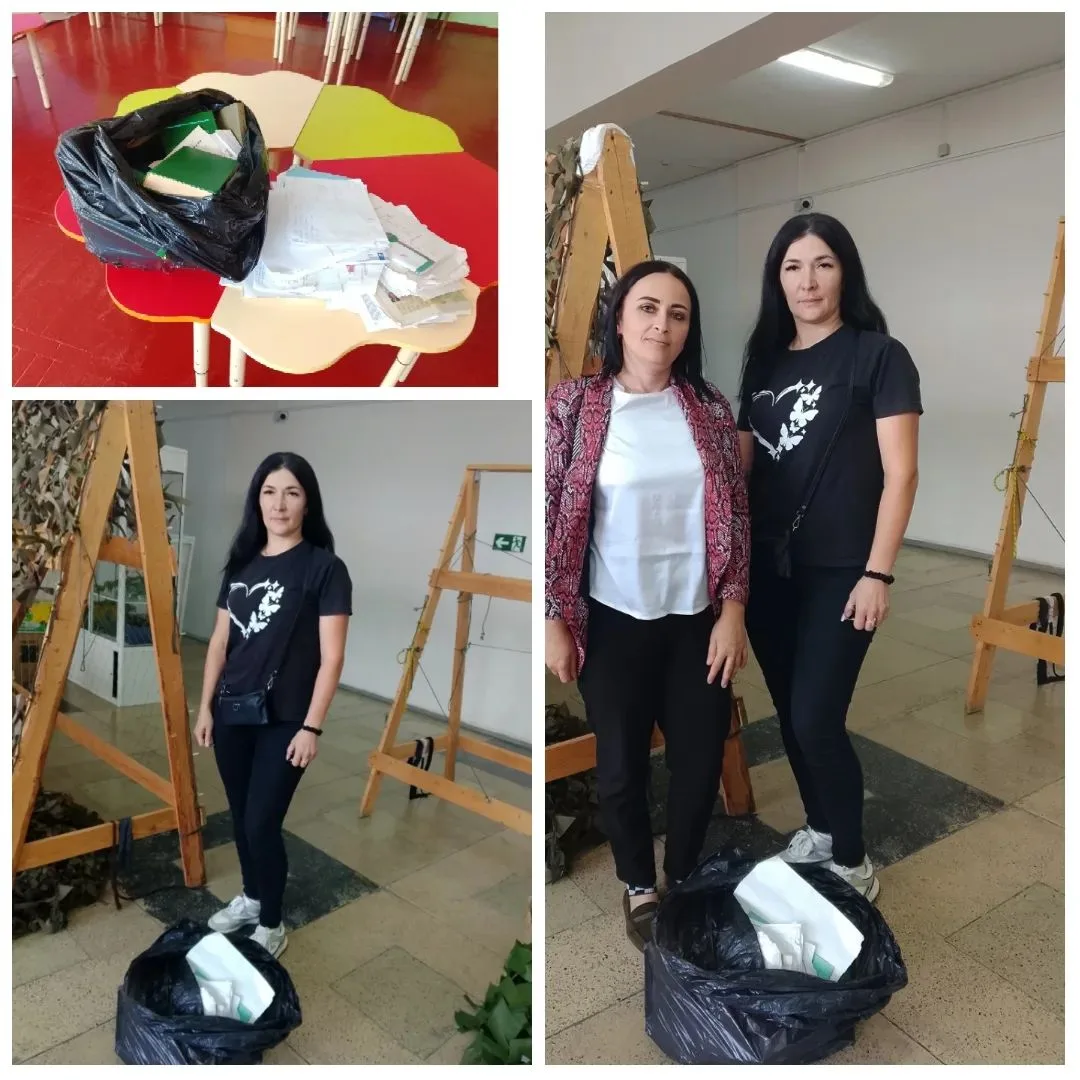 📦♻️ Воспитанники средней группы вместе с родителями и воспитателями приняли участие в ...