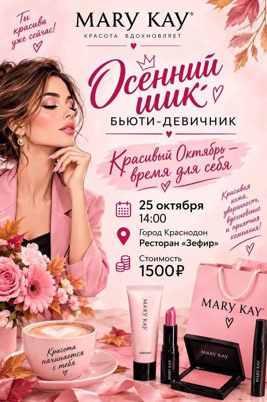✨ «ОСЕННИЙ ШИК» — БЬЮТИ-ДЕВИЧНИК С MARY KAY ✨