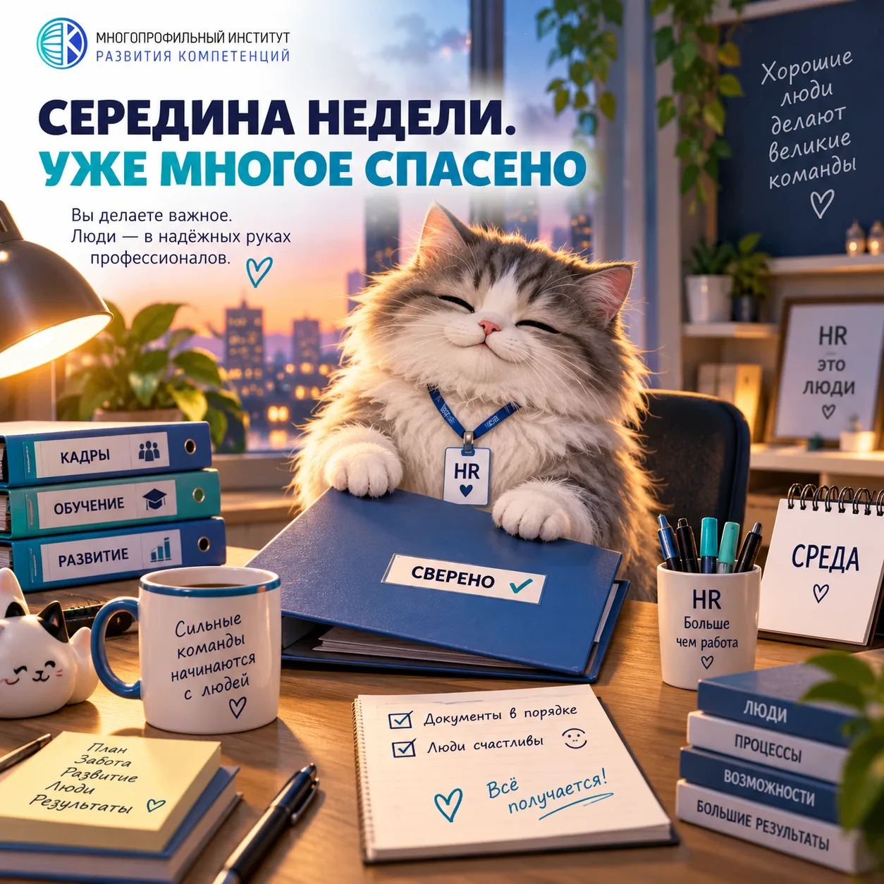🎉Середина недели: кадровик уже спас три срока, два документа и один горячий кофе.