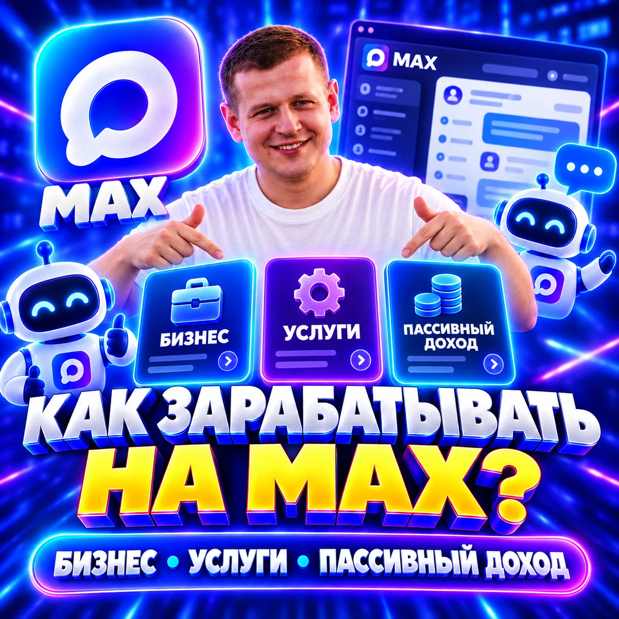 КАК ЗАРАБАТЫВАТЬ НА MAX?