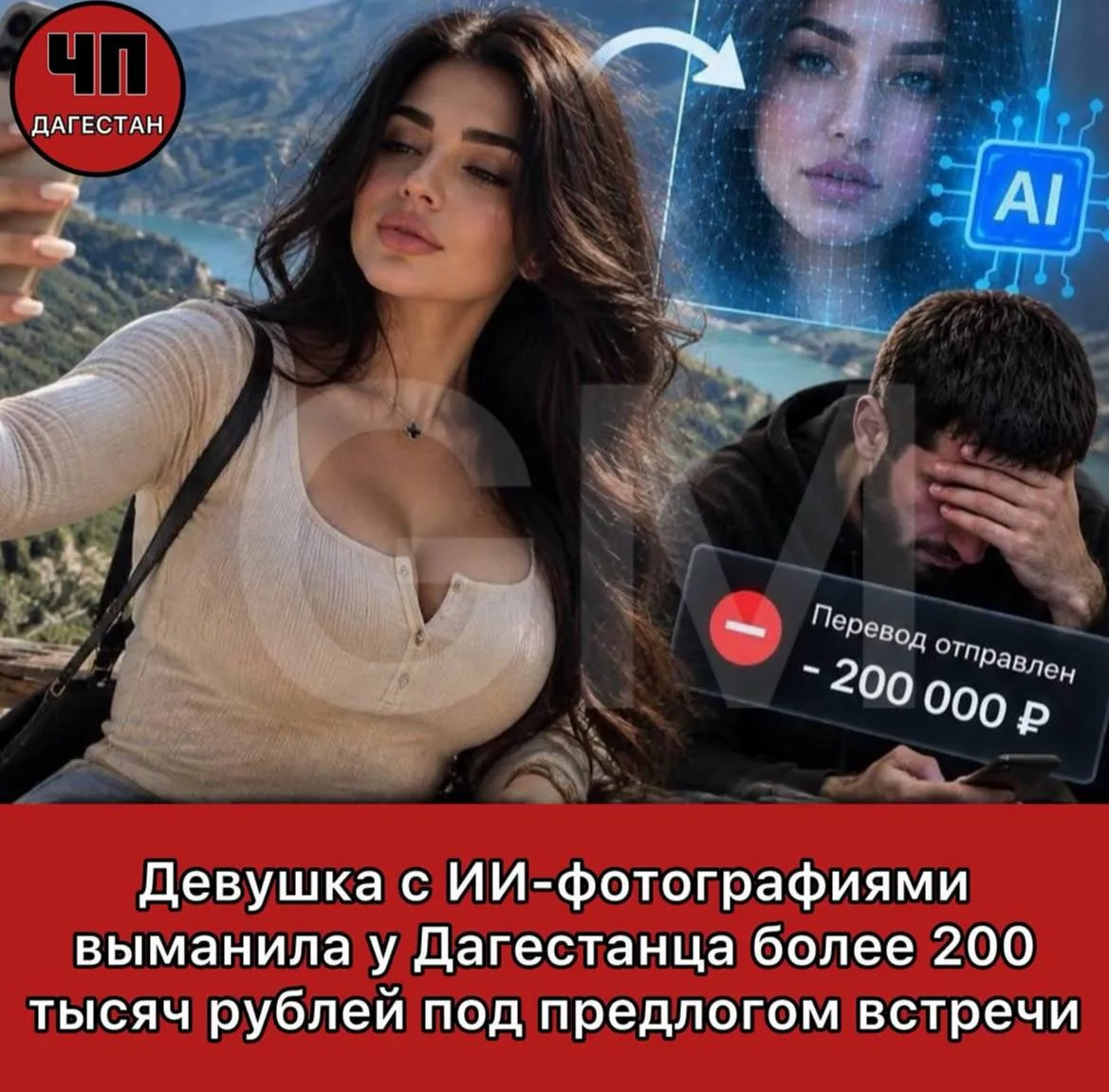 🤳Мужчина отправлял ей деньги на подарки, проезд и даже аренду отеля в Махачкале.