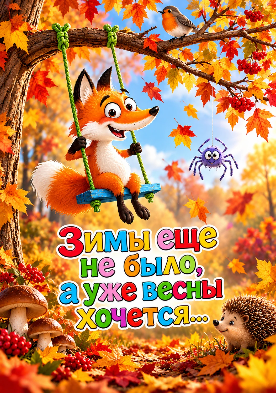 💚💛❤️ Настроение в открытке.