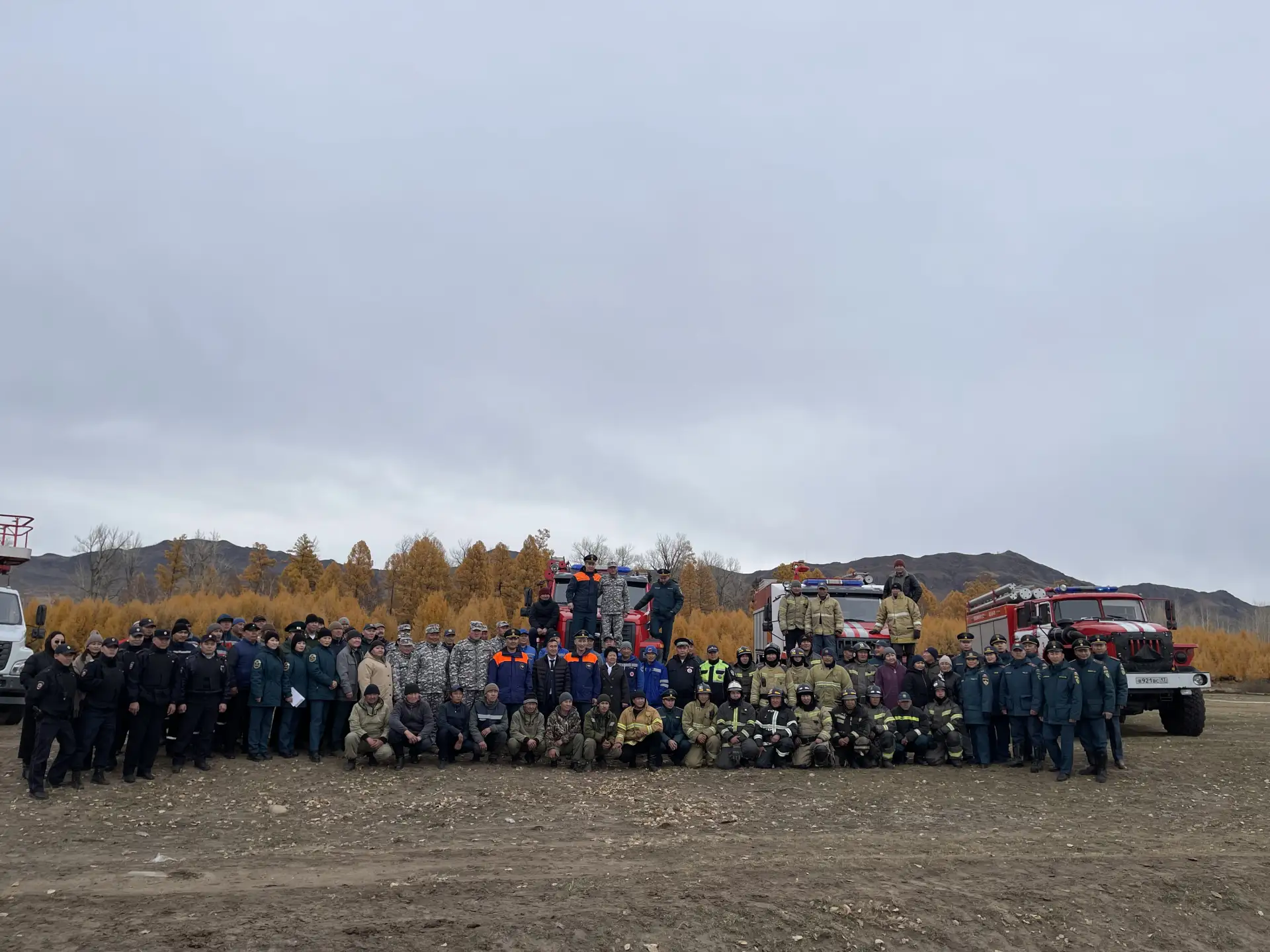🚒🧯В селе Бажын-Алаак прошли международные командно-штабные учения.