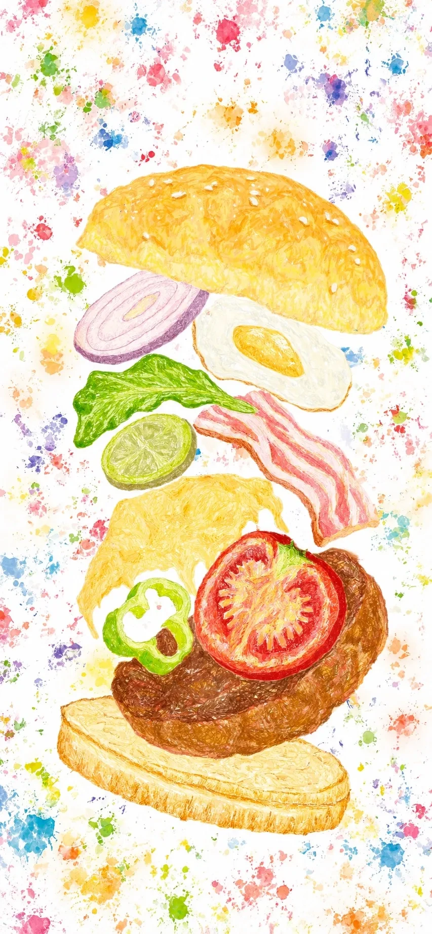 Эстетичные обои с фастфудом 🍔
